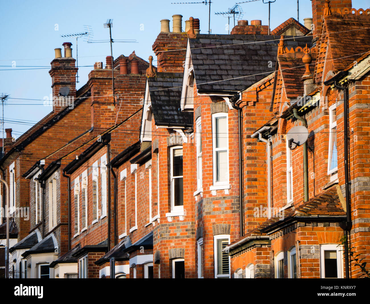 Terraced Houses, Caversham, Reading, Berkshire, England Stock Photo Alamy