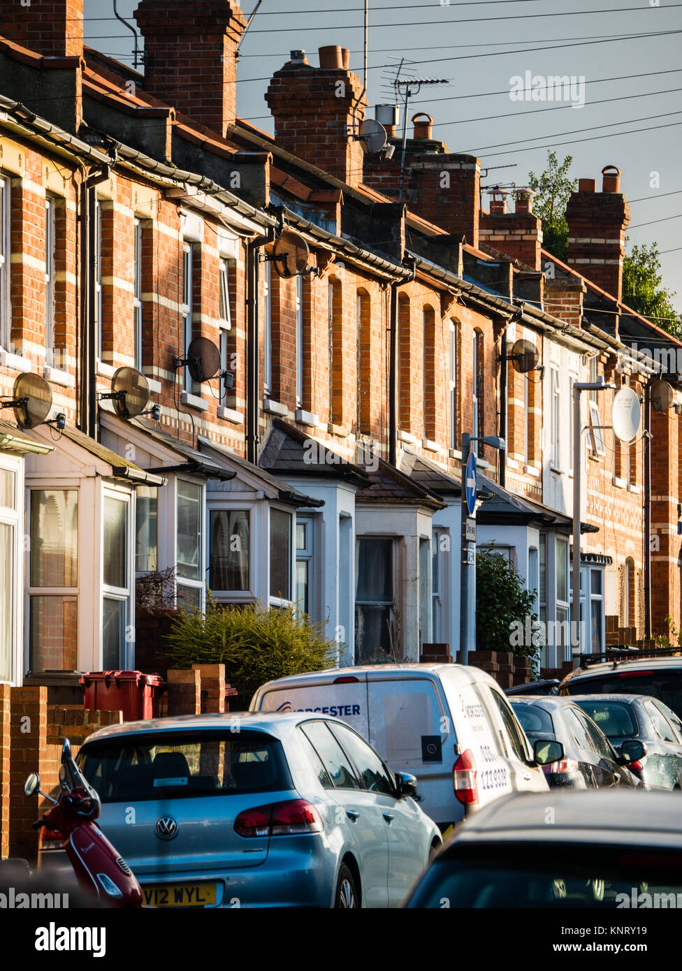 Terraced Houses, Caversham, Reading, Berkshire, England Stock Photo Alamy