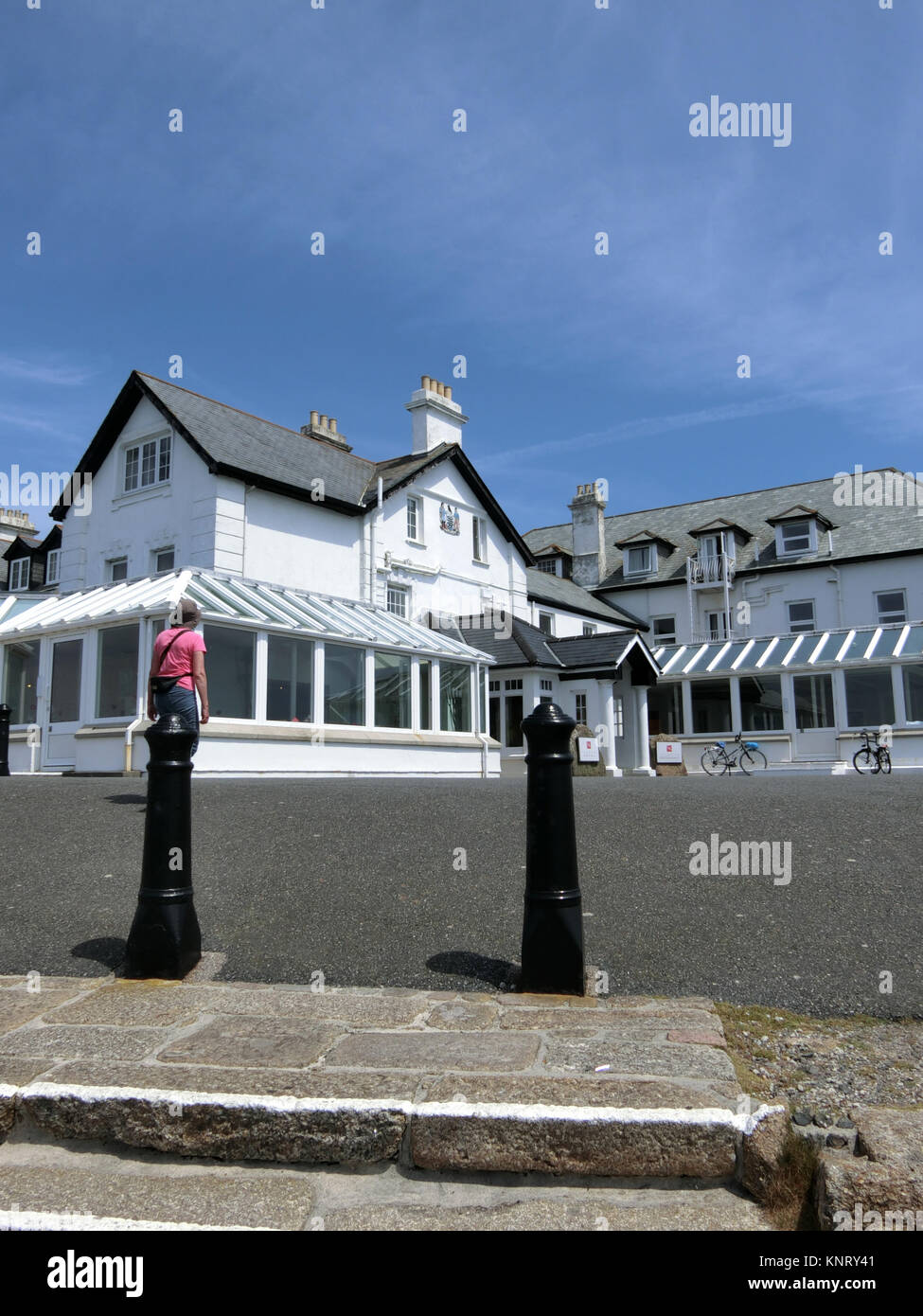 The Land's End Hotel, Land's End, Penwith Peninsula, Cornwall. England, UK in June Stock Photo