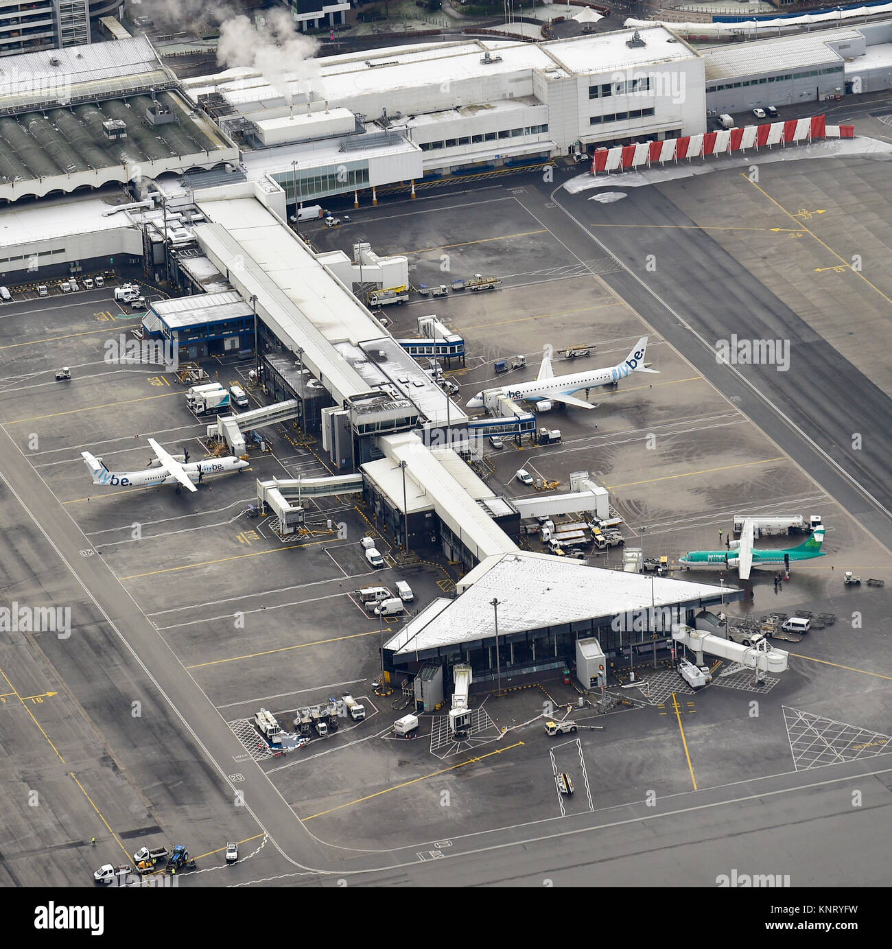Aerial view of Glasgow International Airport, Scotland Stock Photo Alamy
