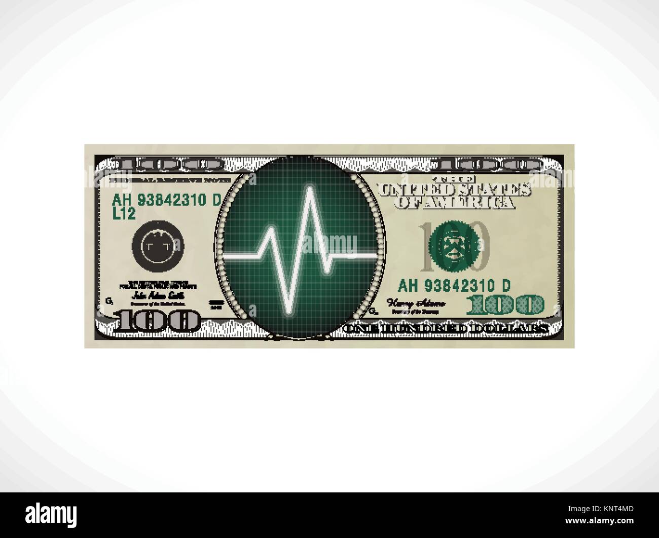 One hundred dollars - United States currency - time for business Stock Vector