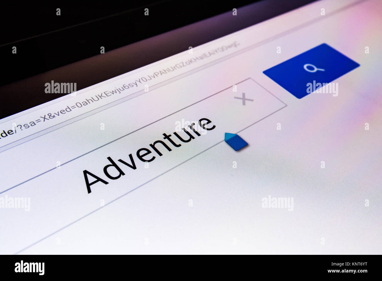 Magnifying Glass Search Box Empty Blank Screen Adventure Stock