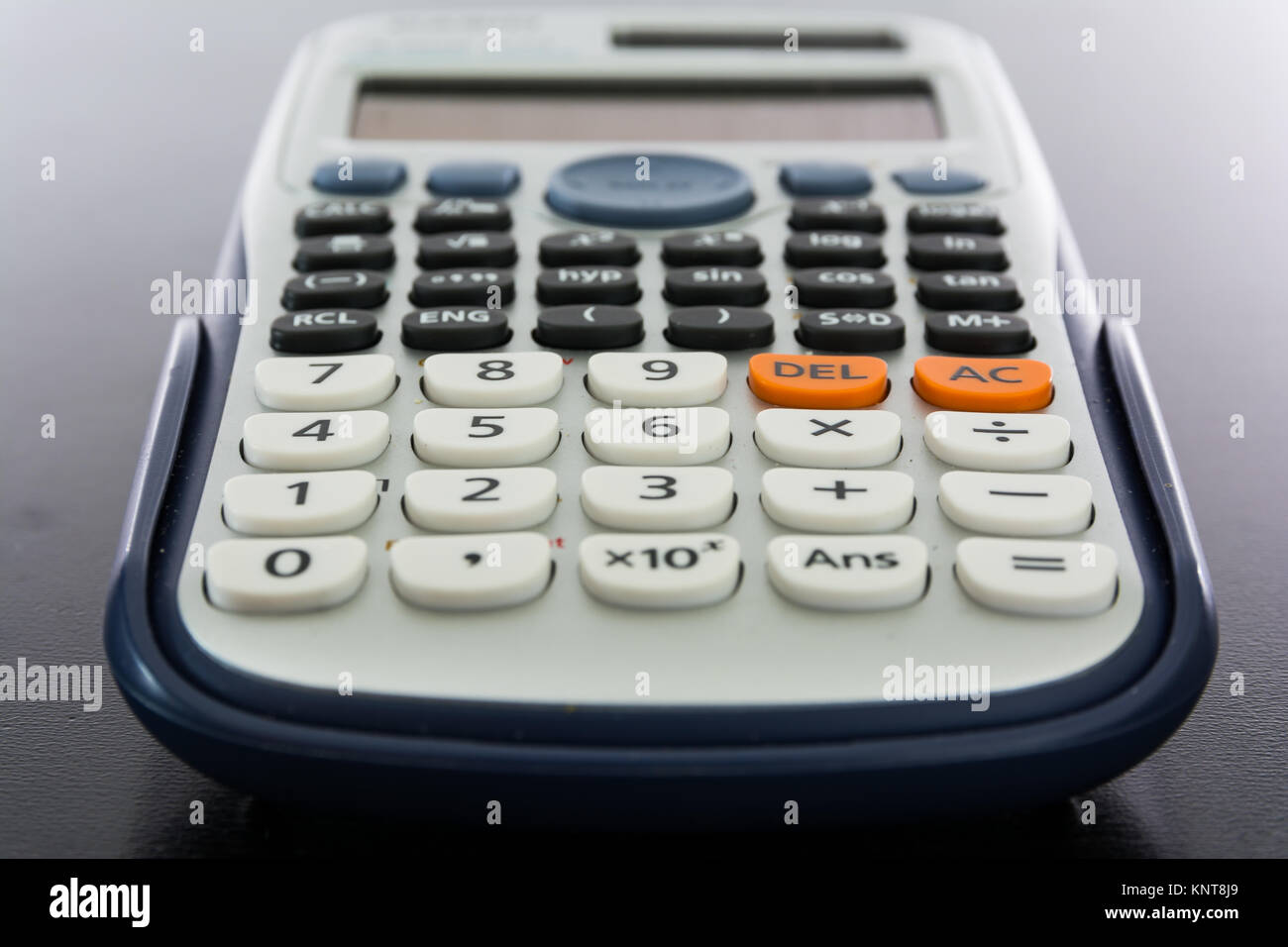 Calculator Keypad Numbers Buttons Small Modern Desk Work White Stock Photo Alamy