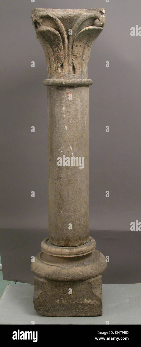 A detailed illustration of an architectural column, showing design ...