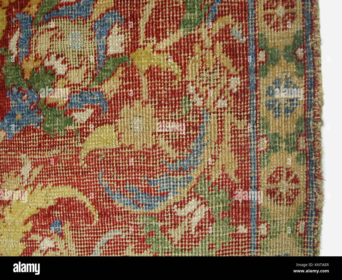 Handwoven carpet from the MET collection with geometric patterns ...