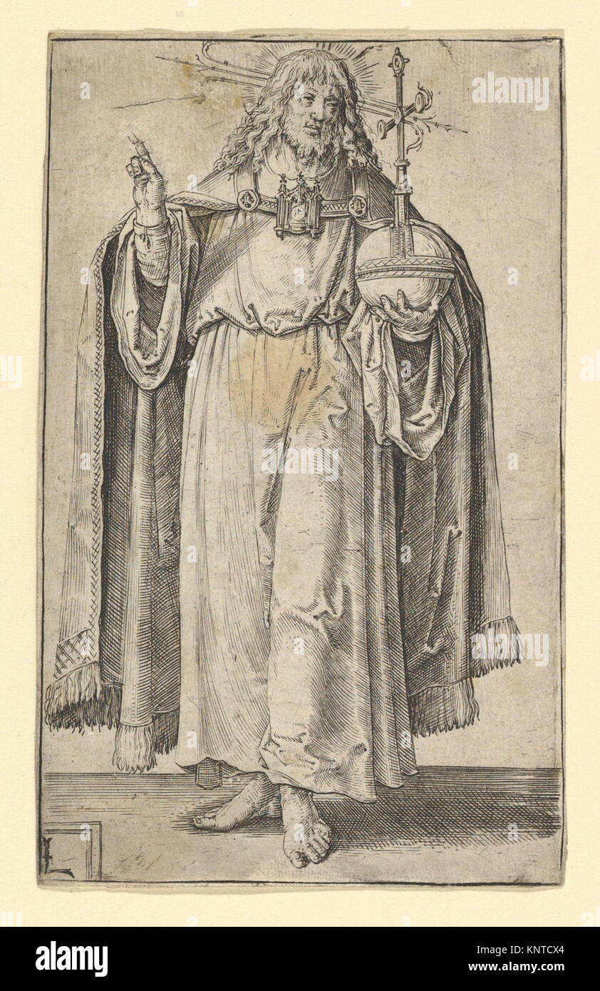 An illustration of Christ depicting religious iconography and ...