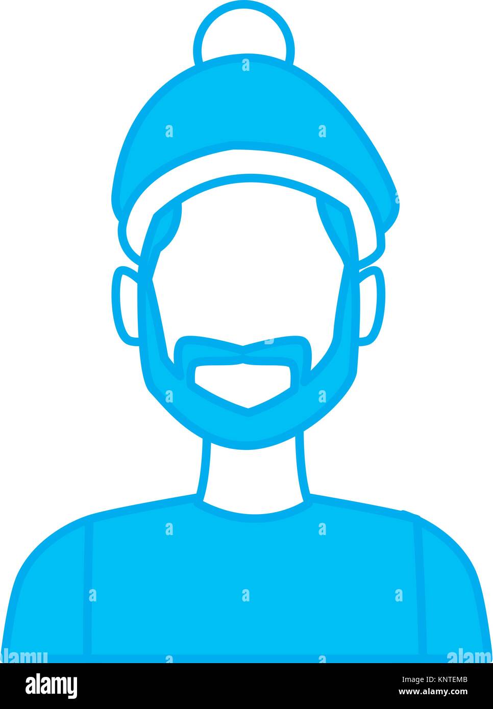 Young man with winter hat Stock Vector Image & Art - Alamy