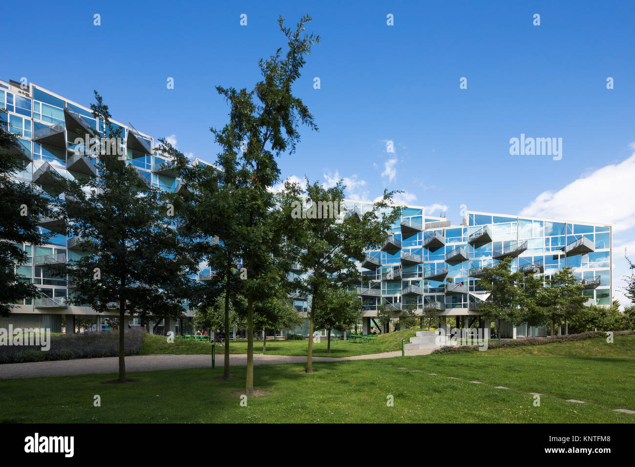 Modern building exteriors in Copenhagen Stock Photo