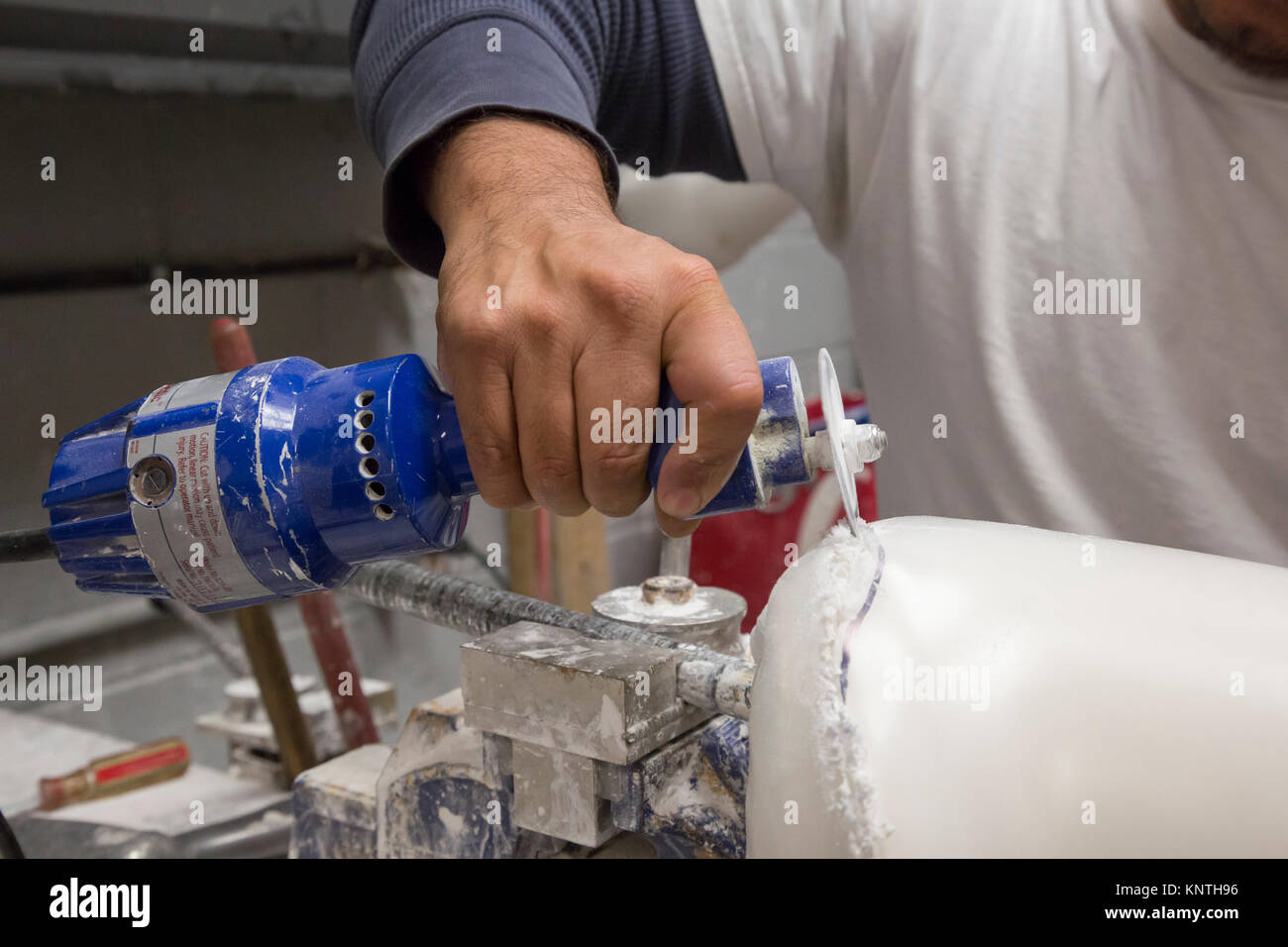 Nogales, Sonora, Mexico - ARSOBO, a nonprofit workshop, hires workers with disabilities to make wheelchairs, prosthetics, and hearing aids for low-inc Stock Photo