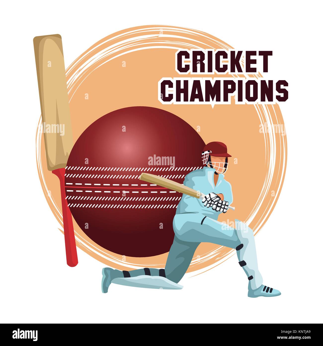 Cricket player cartoon Stock Vector Image & Art Alamy
