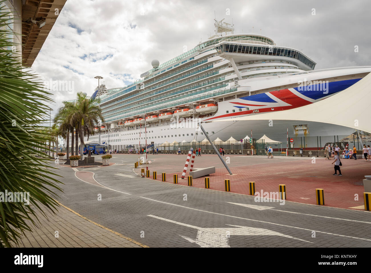 P&O Ventura docked in Gran Canaria Stock Photo
