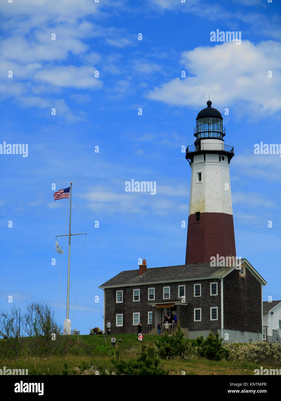 Montauk Point Lighthouse, Long Island, New York, USA Stock Photo
