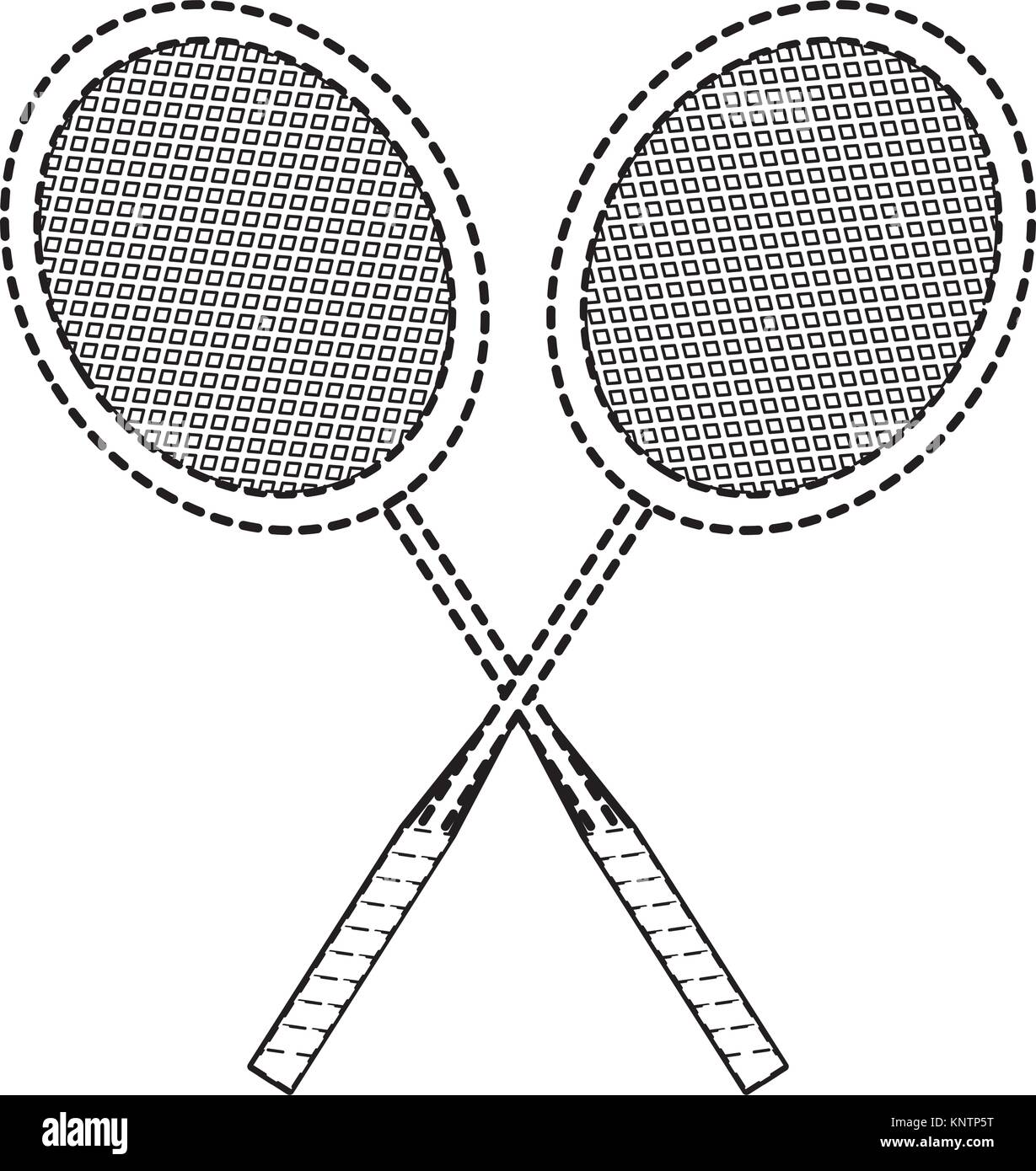 Badminton Racket Design Stock Vector Image Art Alamy