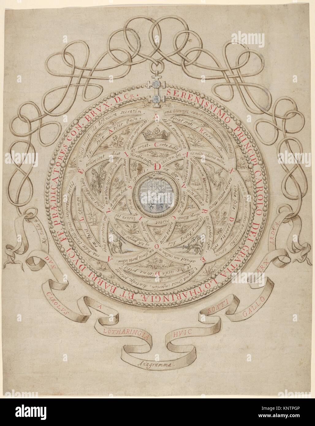 Anagram in Honor of Charles III, Duke of Lorraine and Bar. Artist