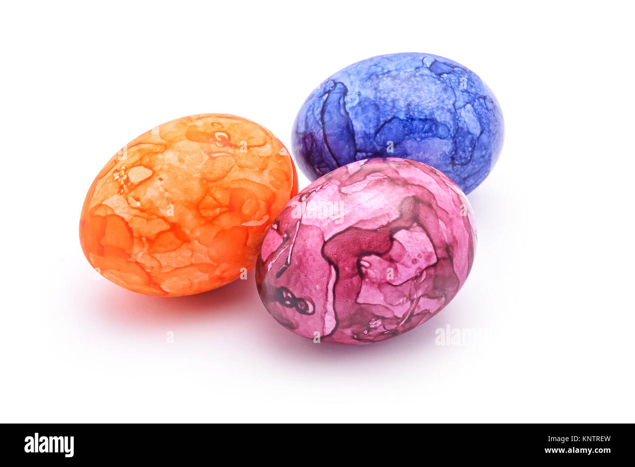 Easter eggs isolated on white Stock Photo - Alamy