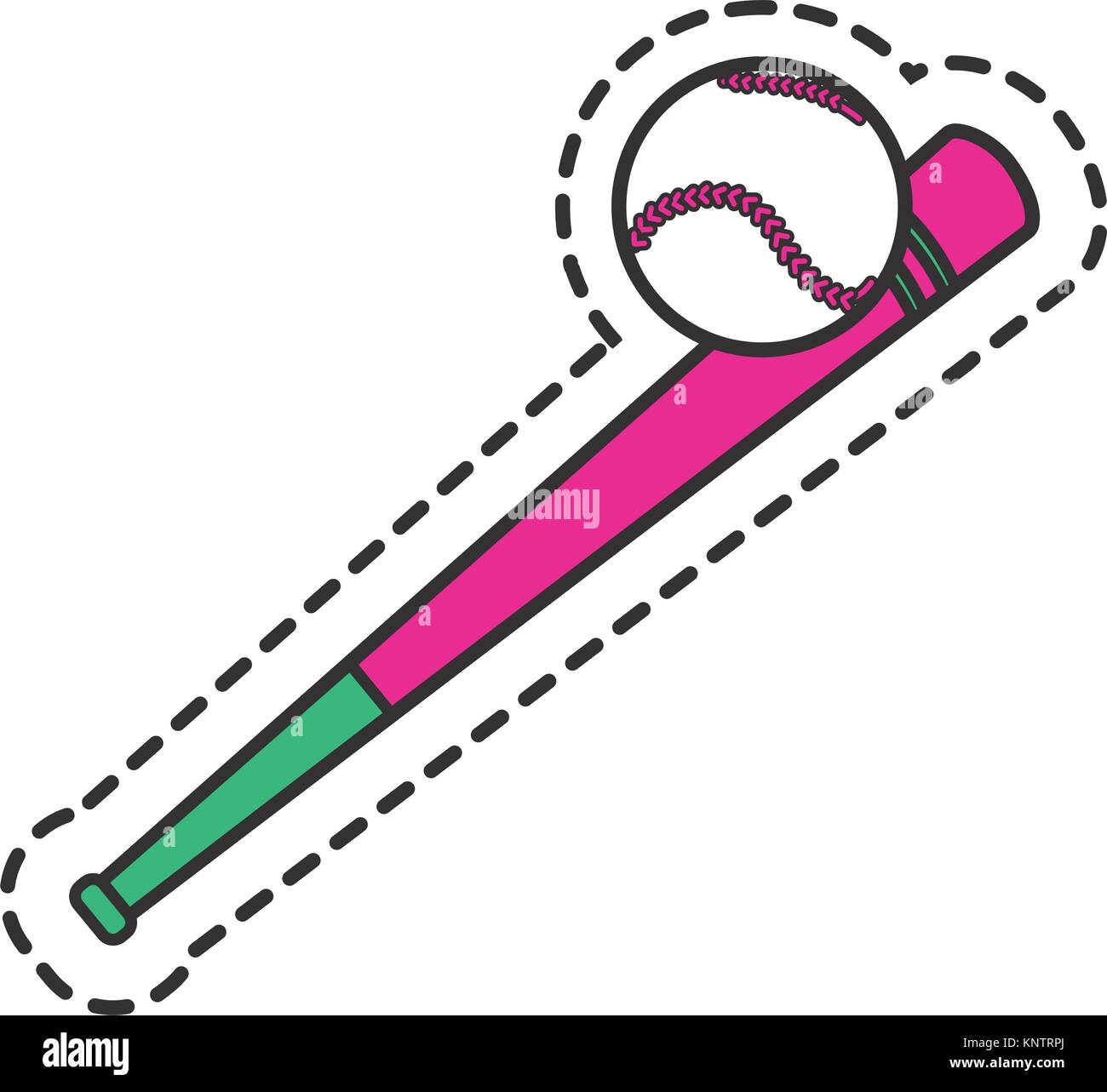 Baseball bat design Stock Vector
