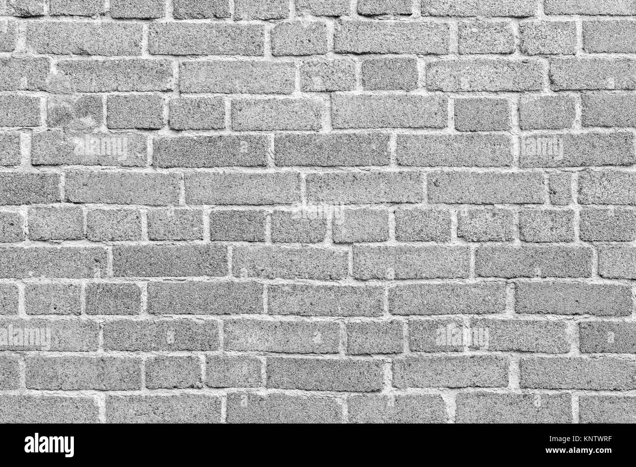 Brick wall texture background in black and white. Stock Photo