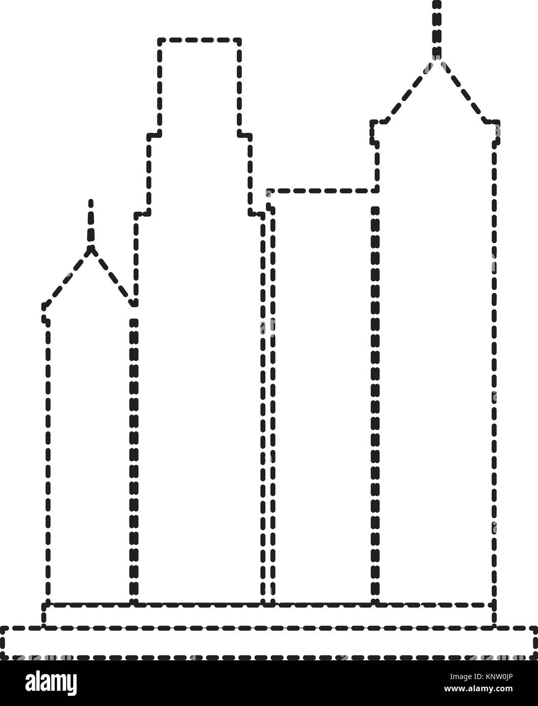 Tall buildings vector vectors Black and White Stock Photos & Images - Alamy