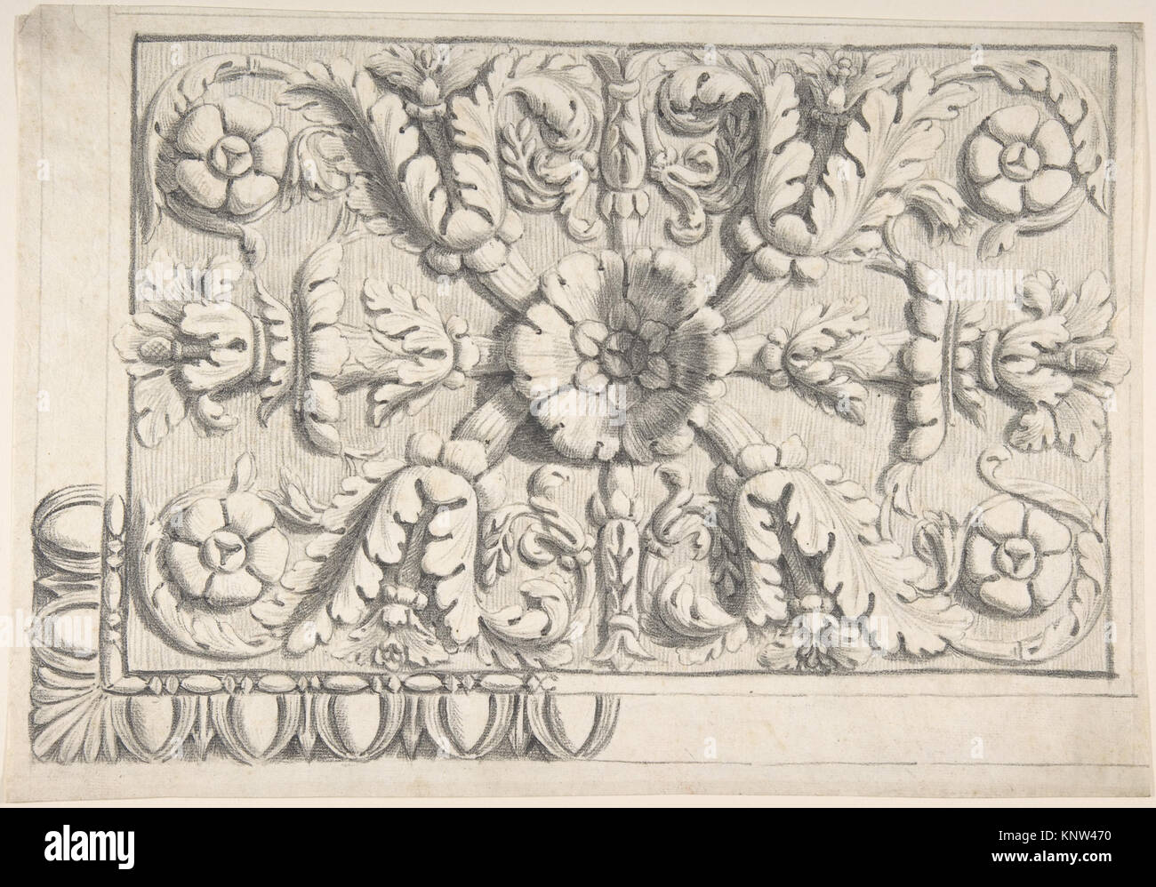 Classical Ceiling Moldings with Floral Ornament MET DP804429 367187