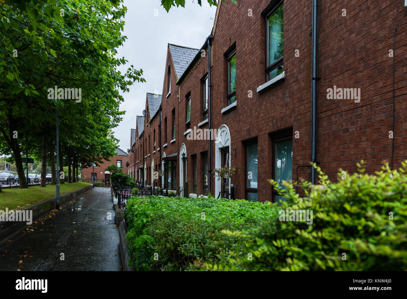 Typical North Irish Houses Belfast City Neighborhood Stock Photo Alamy