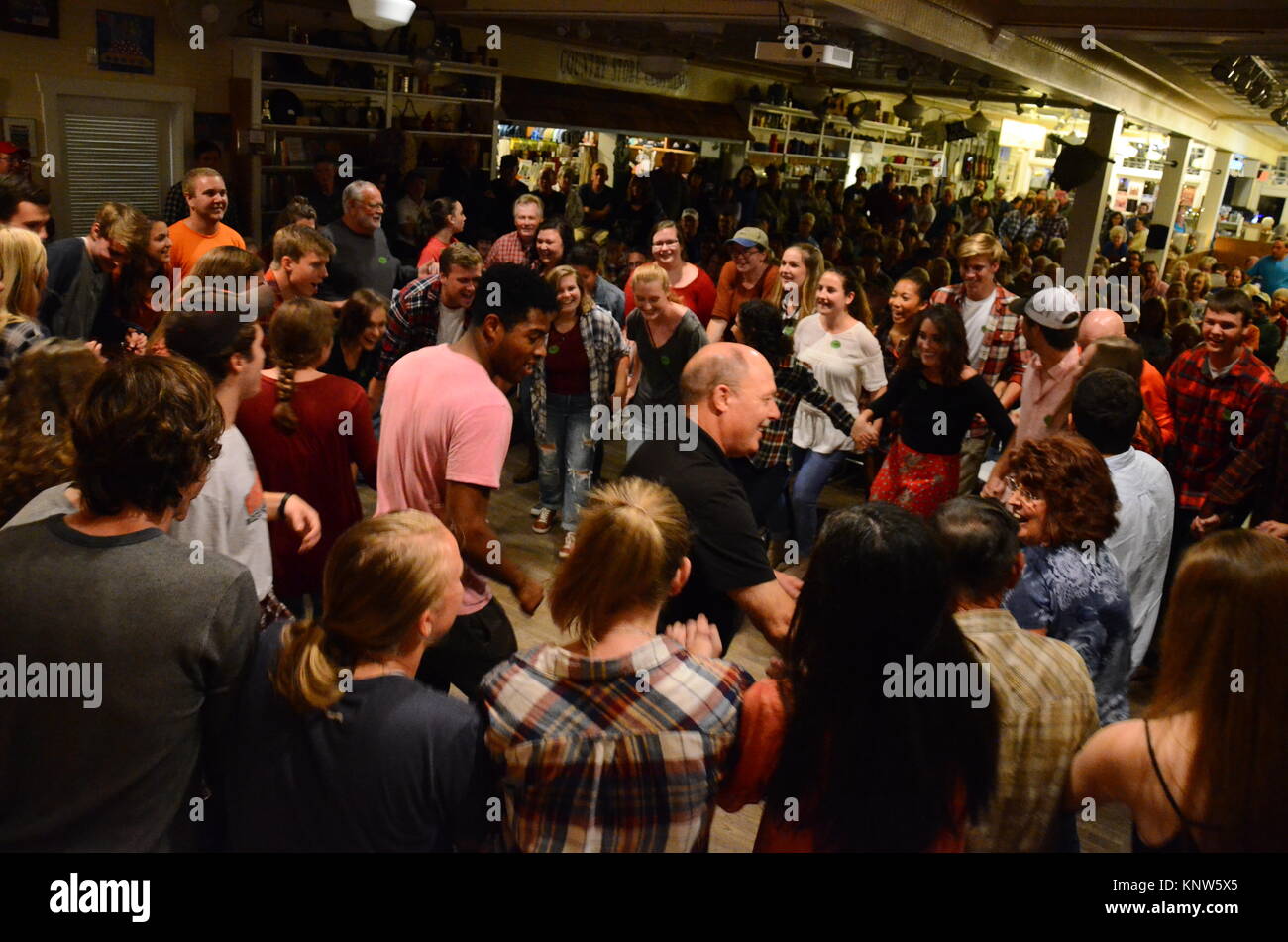 People dancing at the Friday Night Jamboree at Floyd Country Store in  Floyd, Virginia, 24091, USA Stock Photo - Alamy
