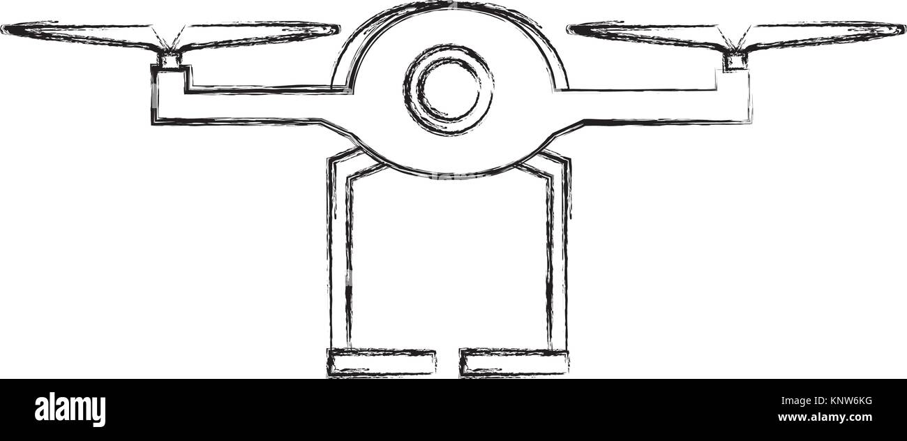 drone technology isolated icon vector illustration design Stock Vector ...