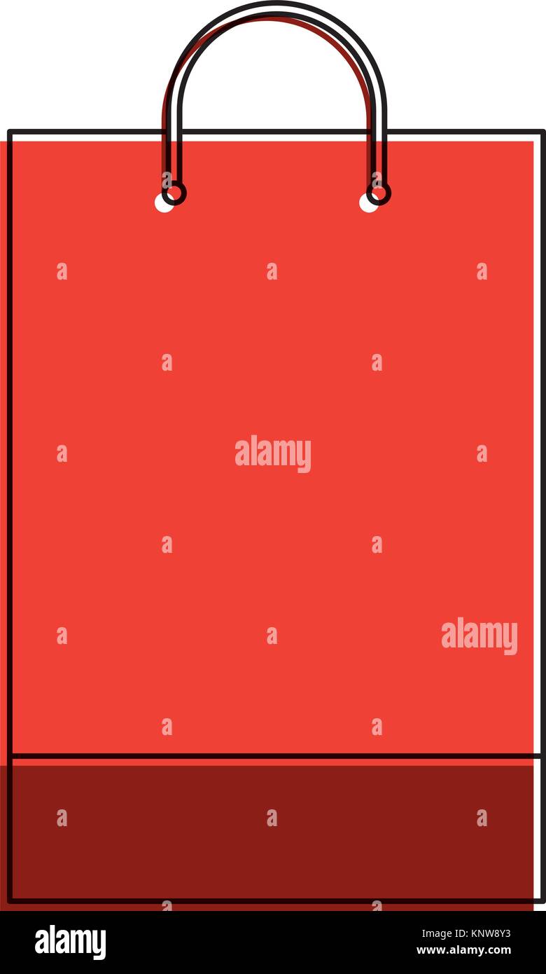 shopping bag template sample business stationery blank Stock Vector