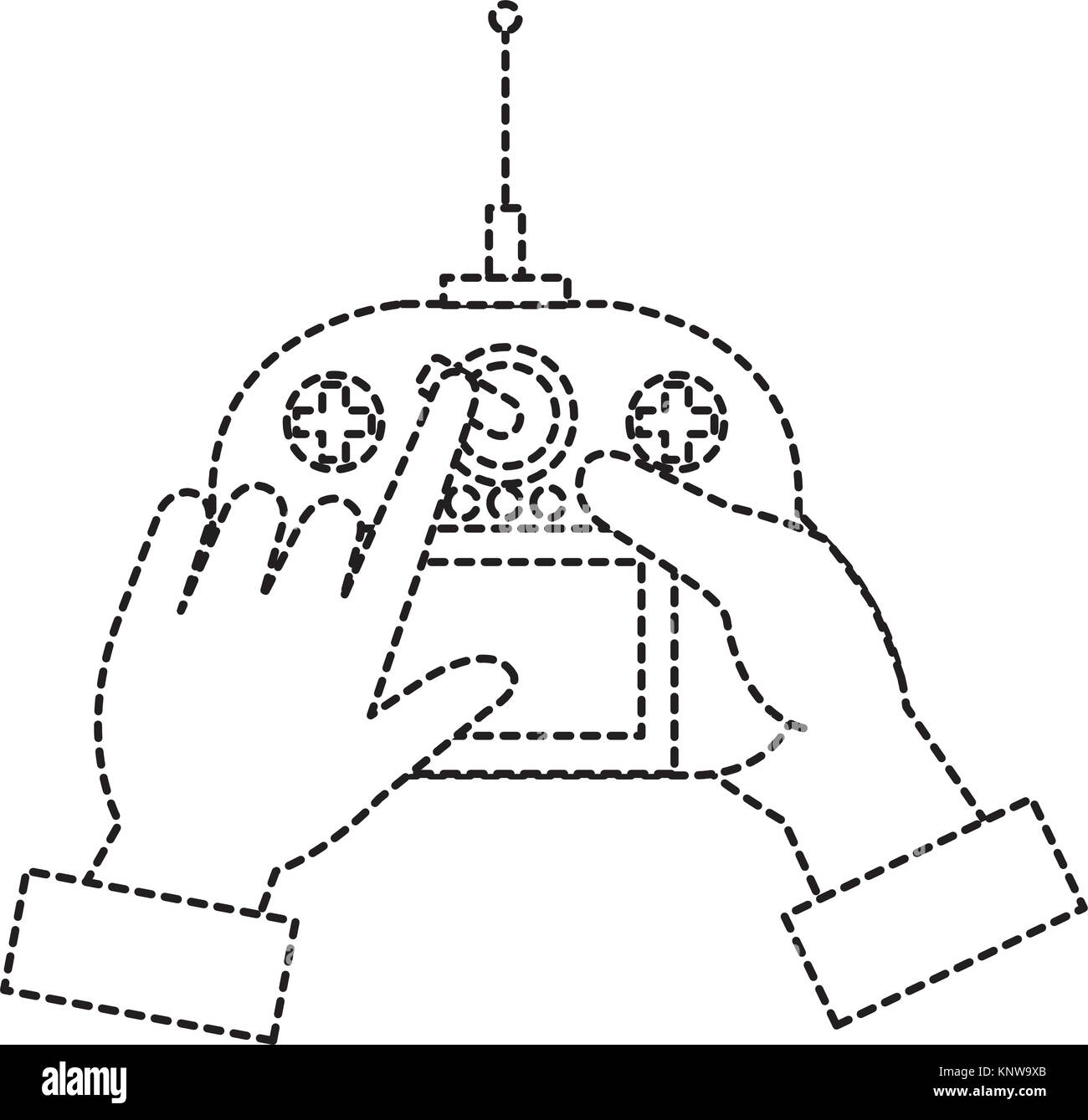 user hand with drone remote control Stock Vector Image & Art - Alamy