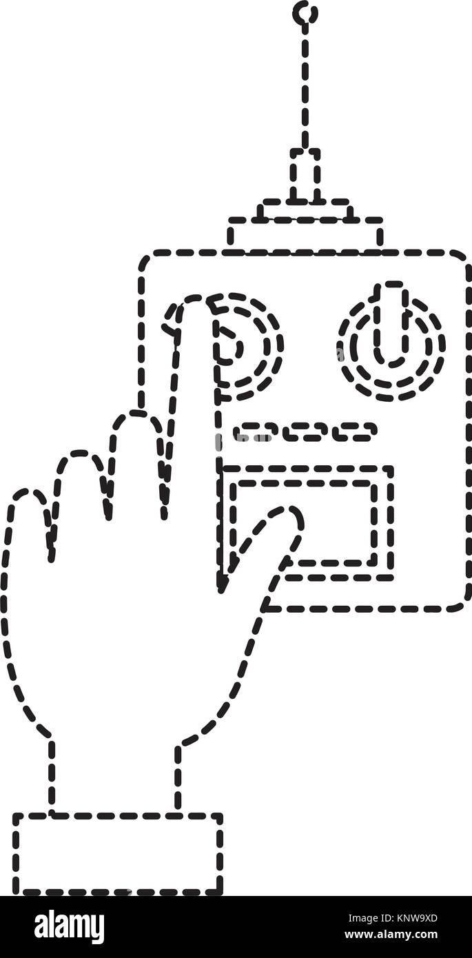 user hand with drone remote control Stock Vector Image & Art - Alamy