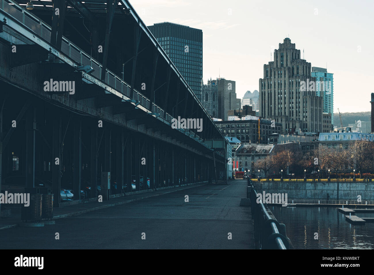 Old port of Montreal Stock Photo Alamy
