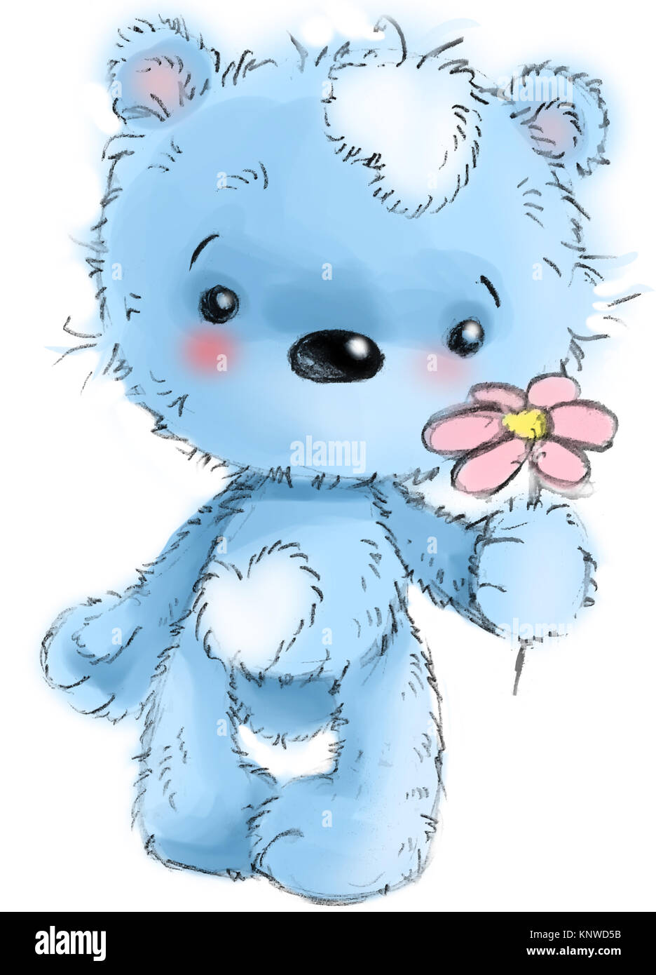 Cute teddy bear character standing, playing, cartoon, illustration isolated on white background Stock Photo - Alamy Cute teddy bear character standing, playing, cartoon, illustration isolated on white background Stock Photo - Alamy