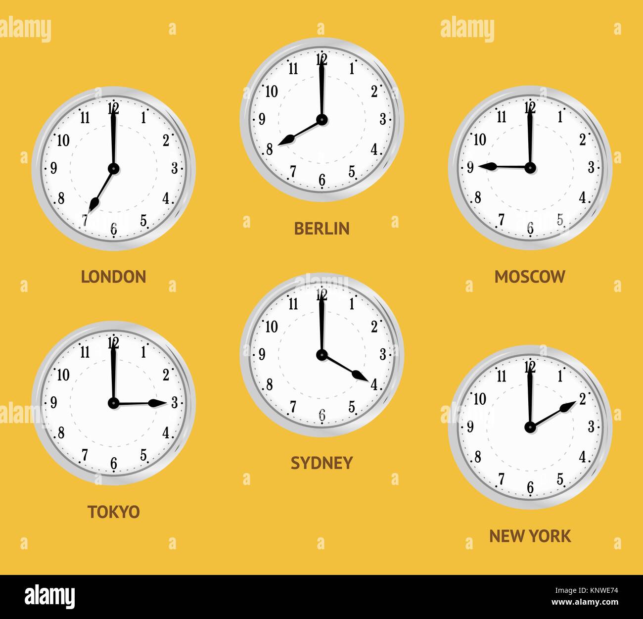 World time zones Stock Vector Image & Art Alamy