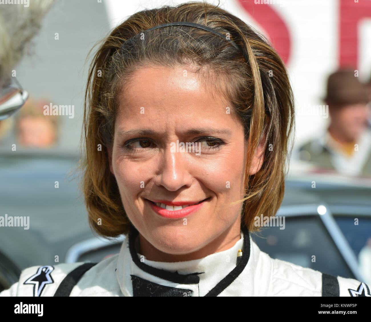 Amanda Stretton, Goodwood Revival 2014, 2014, Autosport, Goodwood Revival, Goodwood Revival 2014, Goodwood Revival 2014 Friday, Goodwood Revival 2014  Stock Photo