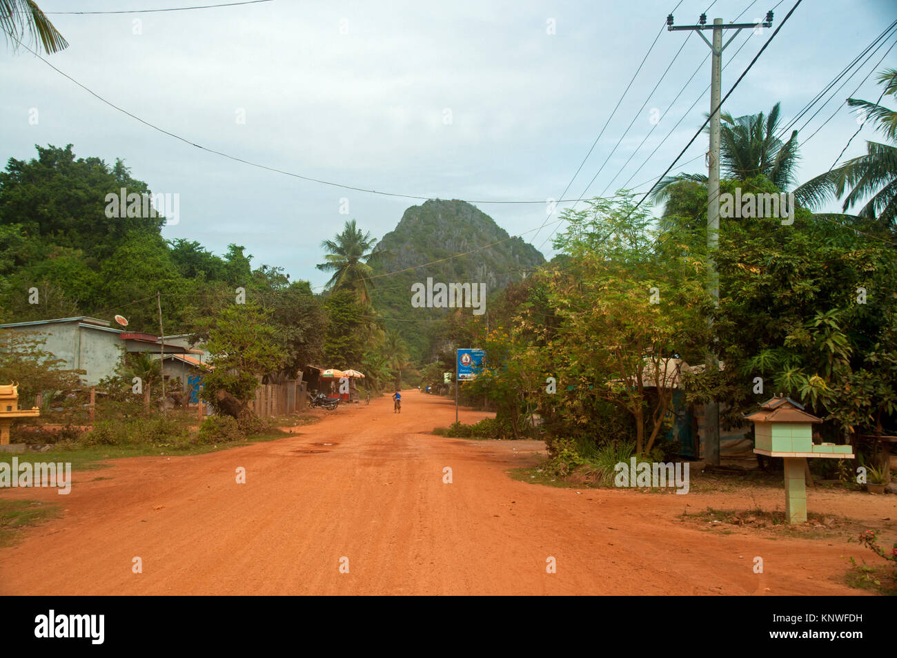 Ancient Village in Cambodia, Kep Stock Photo