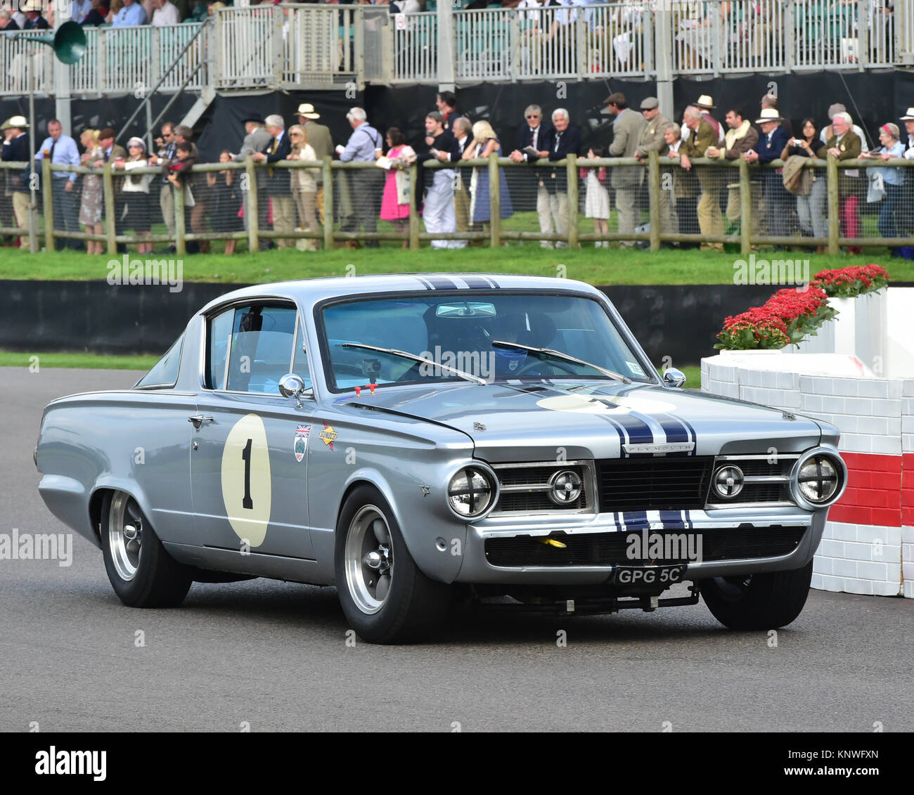 Oliver Bryant, Andrew Jordan, Plymouth Barracuda, GPG 5 C, Shelby Cup, Goodwood Revival 2014, 2014, automobile, Autosport, Goodwood Revival, Goodwood  Stock Photo