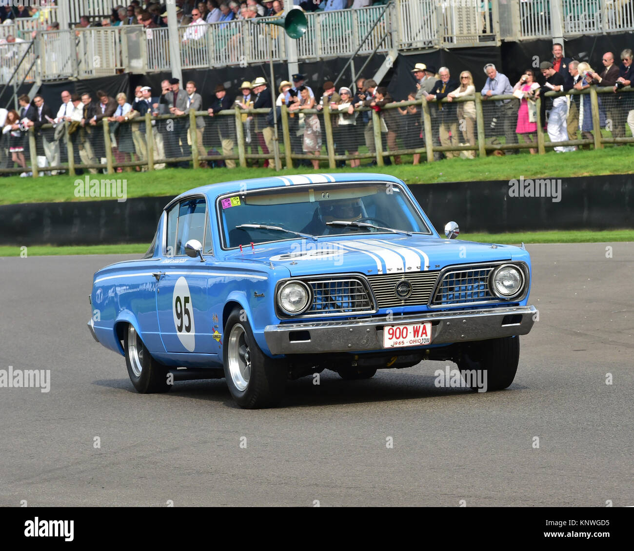 Duncan Pittaway, Tim Dutton, Plymouth Barracuda, 900 WA, Shelby Cup, Goodwood Revival 2014, 2014, automobile, Autosport, Goodwood Revival, Goodwood Re Stock Photo