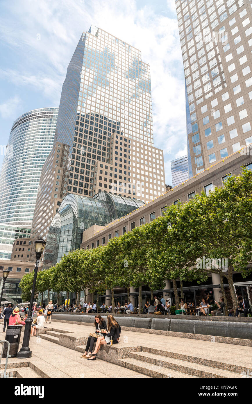 NEW YORK CITY JULY 13 View on Brookfield Place on July 13, 2015 in