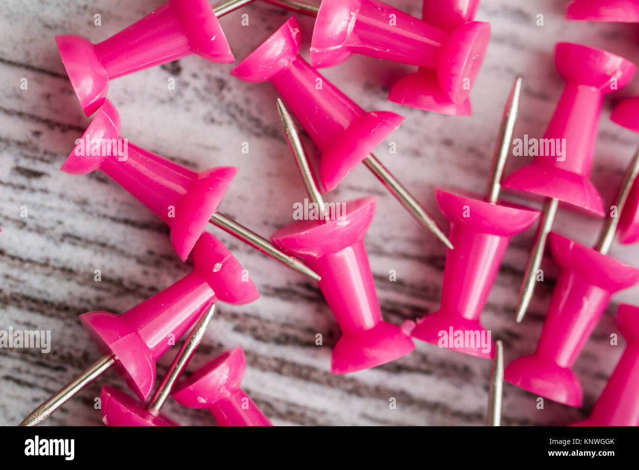 Colored safety pins Stock Photo