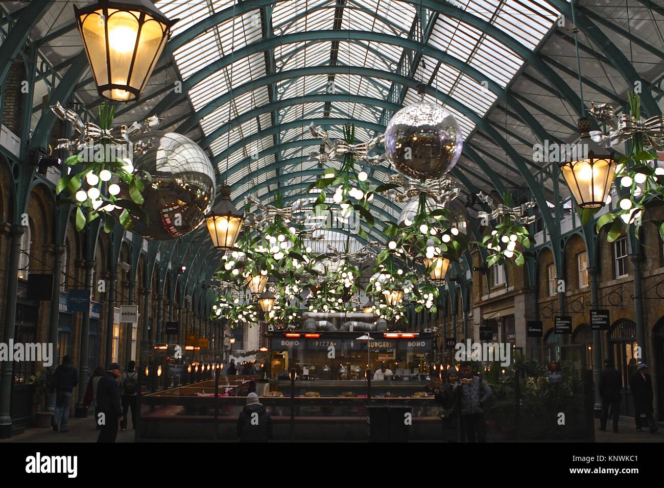 Covent Garden London England Christmas 2017 Stock Photo