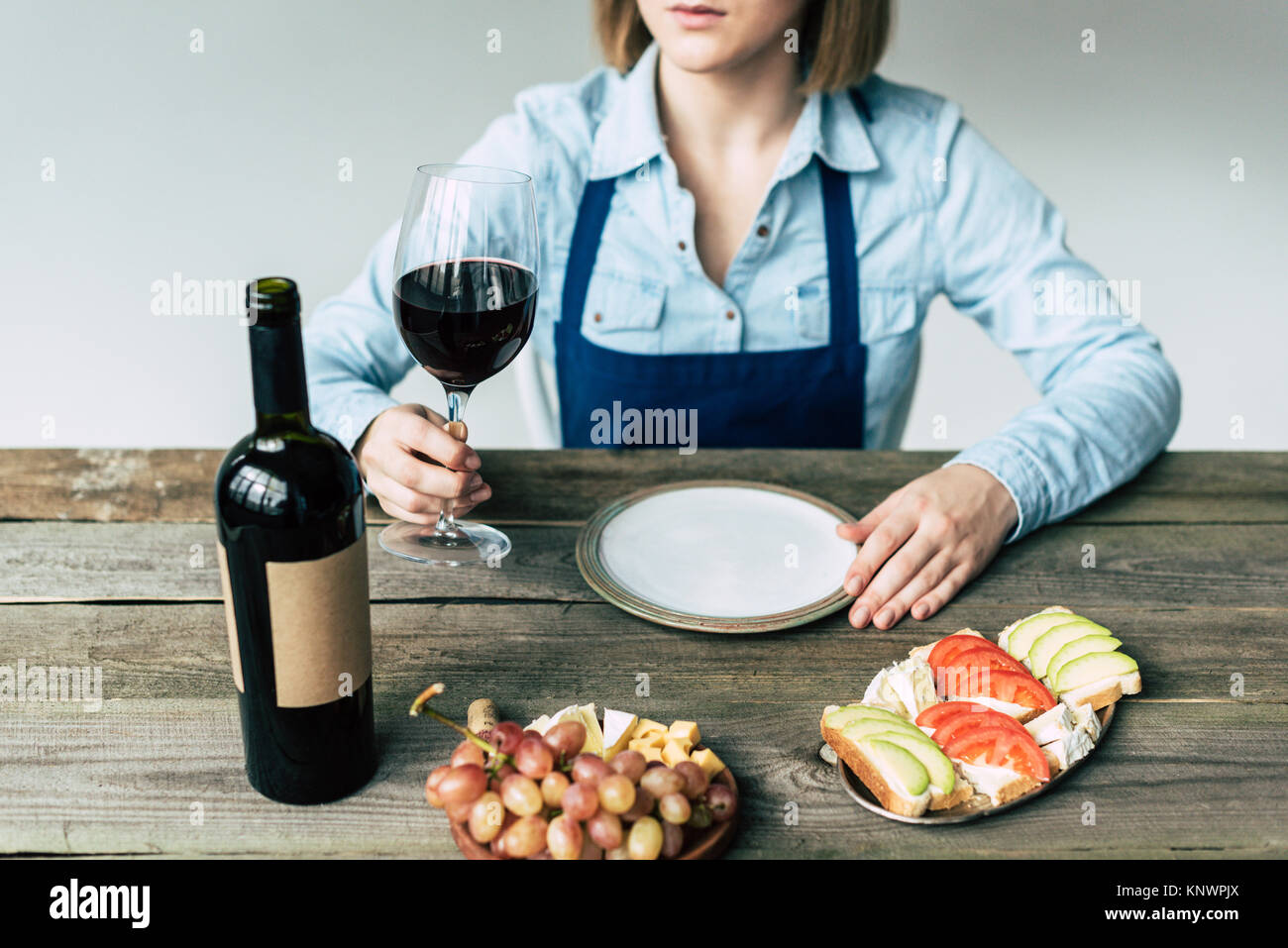 Beautiful girl holding wine glass hires stock photography and images