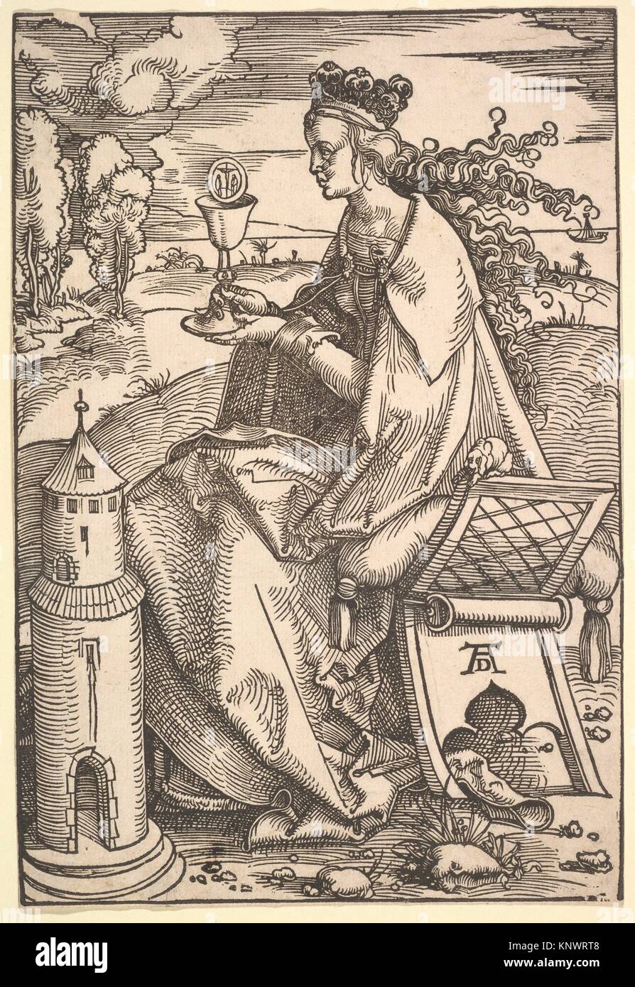 St. Barbara. Artist Hans Baldung (called Hans Baldung Grien) (German