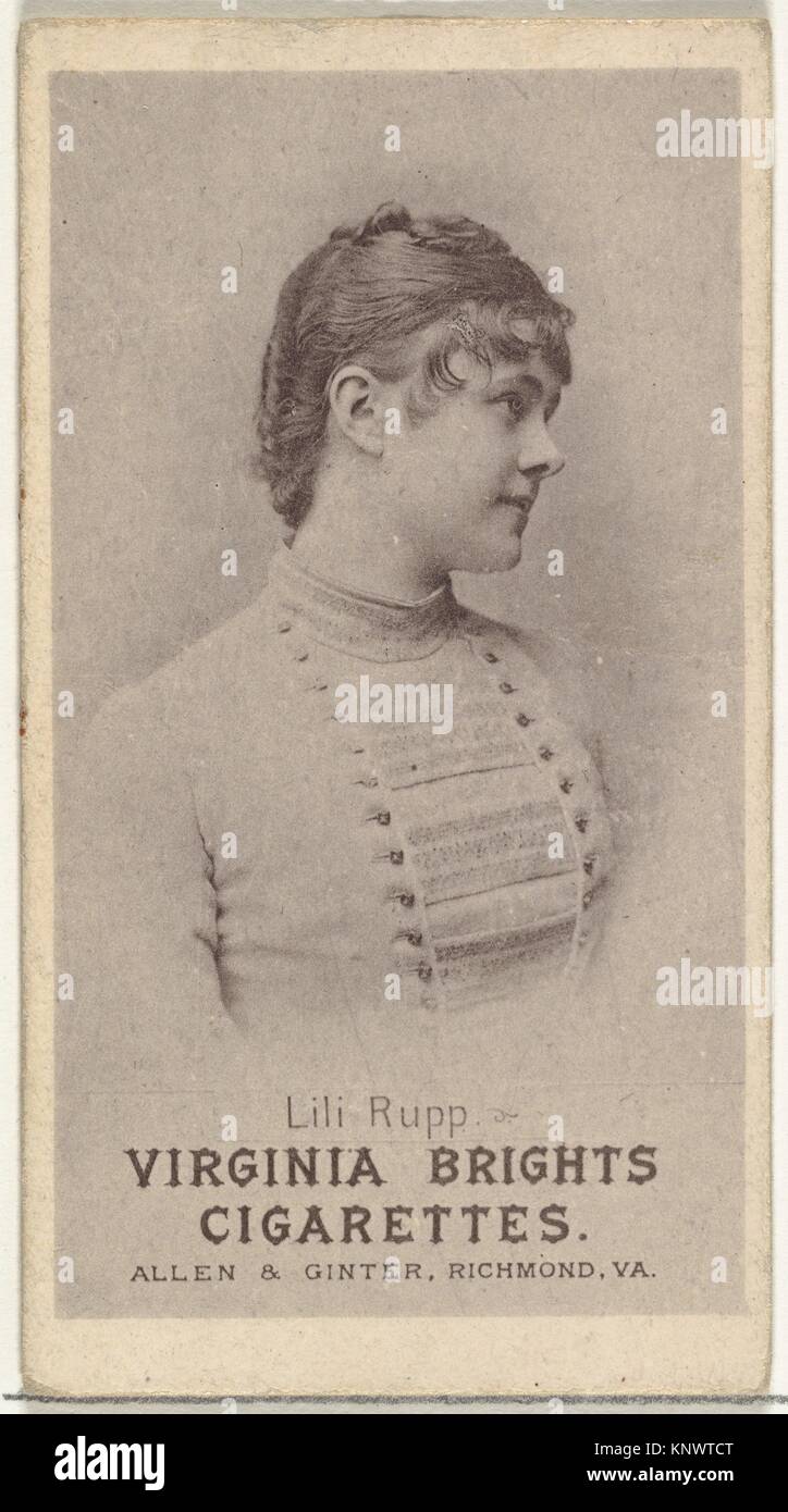 Lily Rupp Lili Rupp, from the Actresses series (N67) promoting Virginia Brights ...