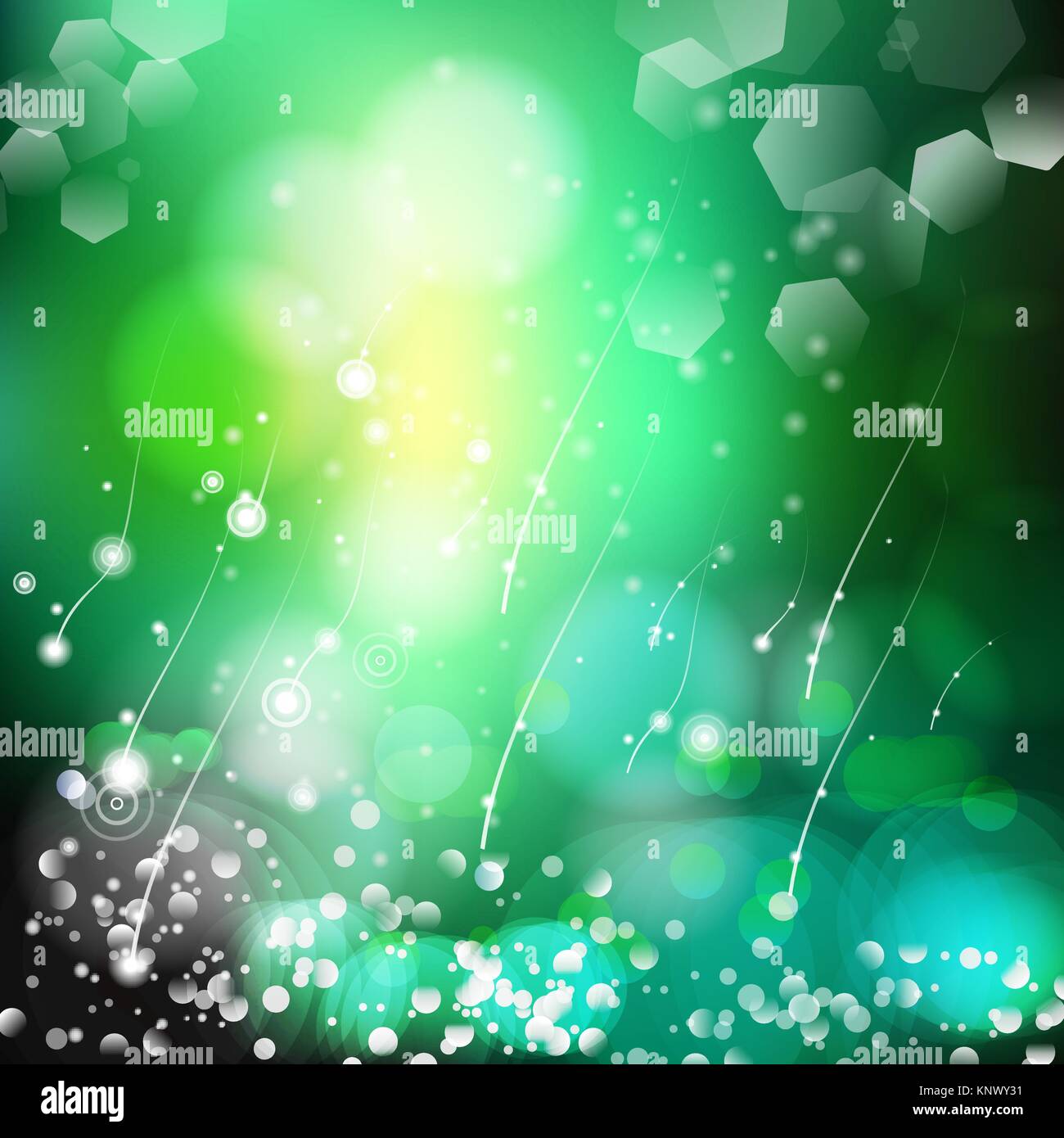 Vector abstract defocused bokeh lights background. Festive blurred ...