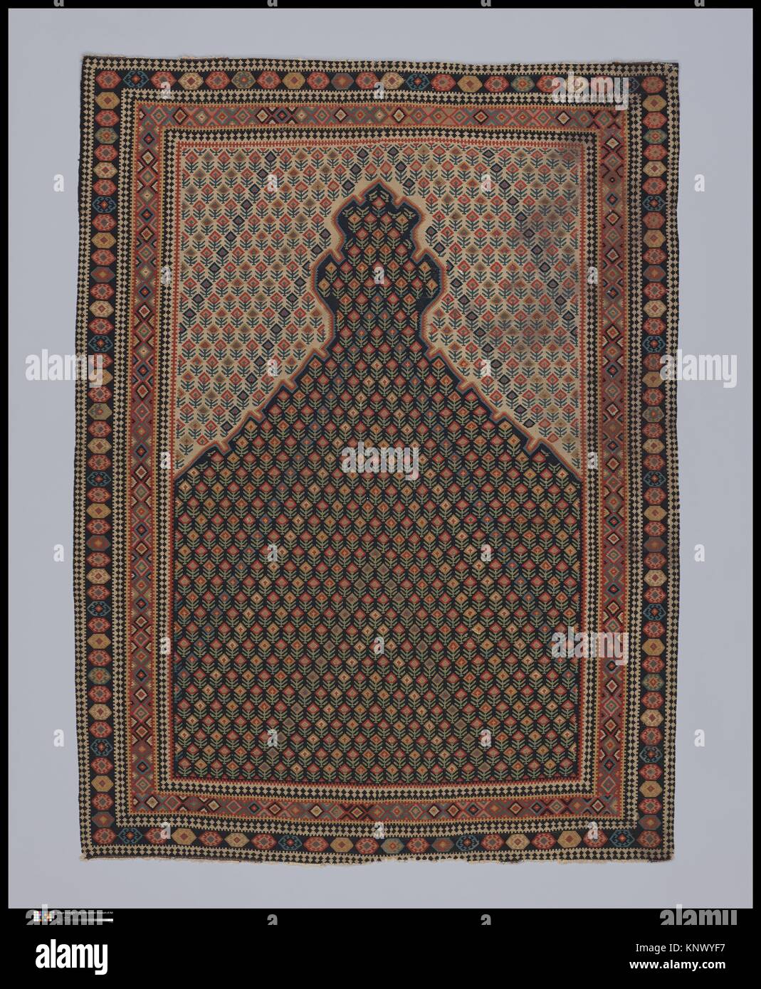 Senneh Prayer Rug. Object Name Carpet; Date late 18thearly 19th