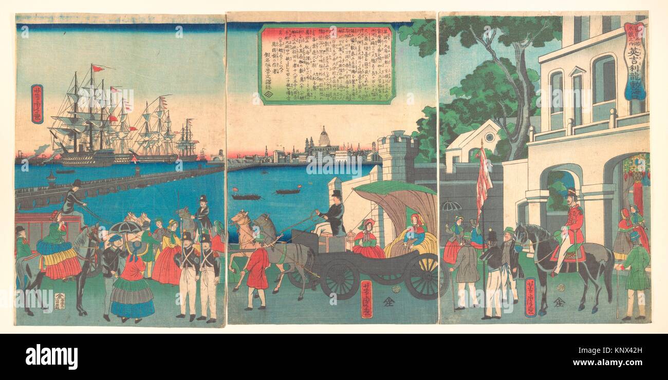 Igirisu Rondon no kaiko/The Port of London England. Artist Utagawa