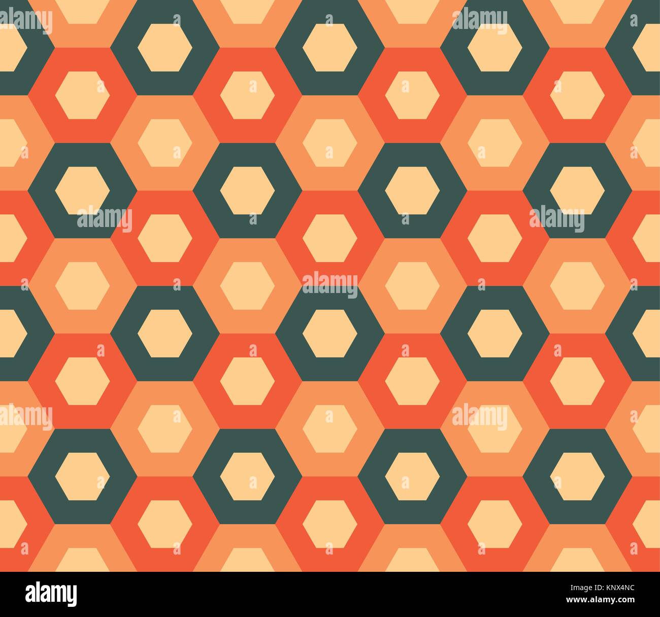 Geometric vector seamless pattern. Vintage abstract background with ...