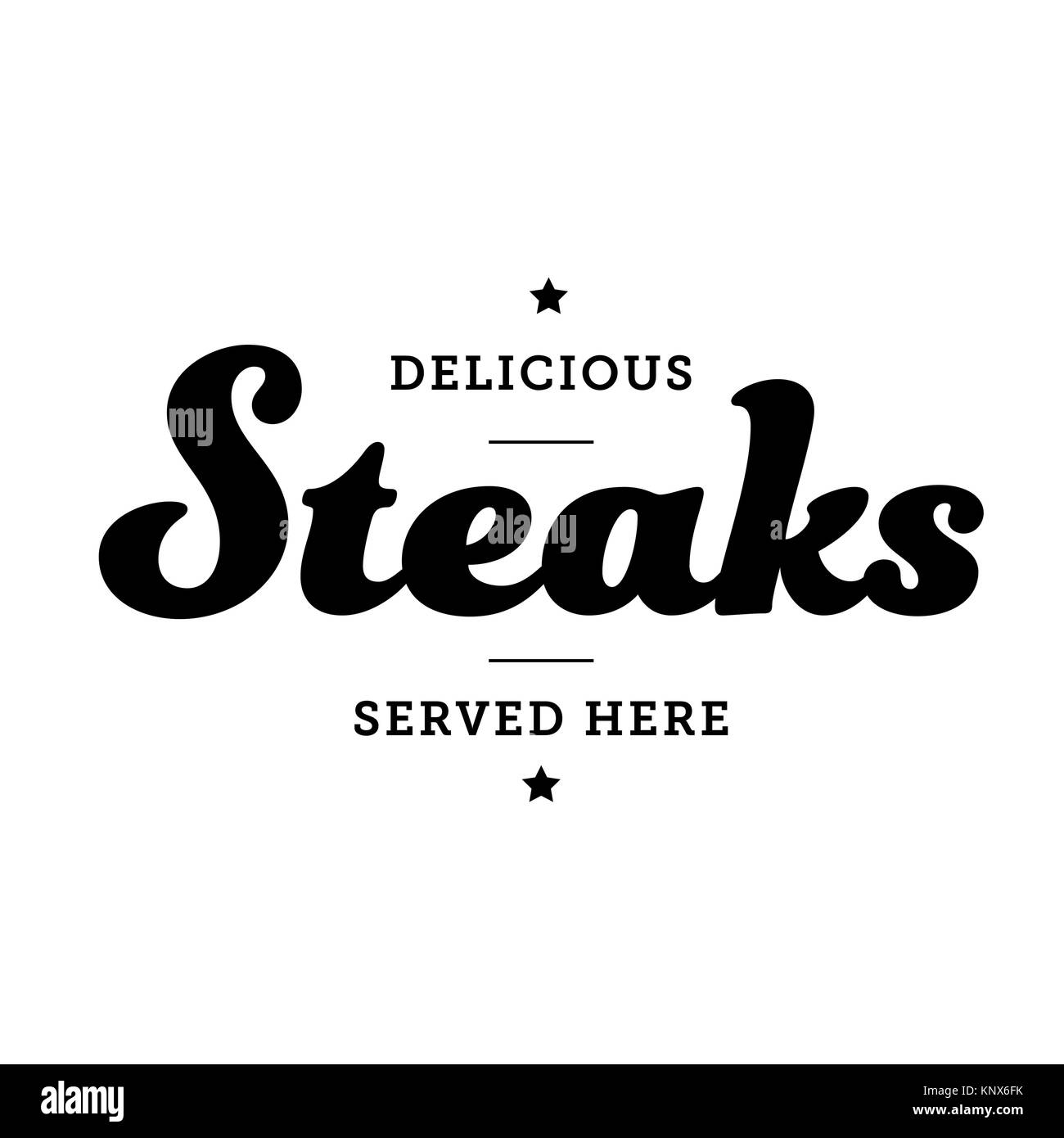 Steaks vintage sign stamp Stock Vector