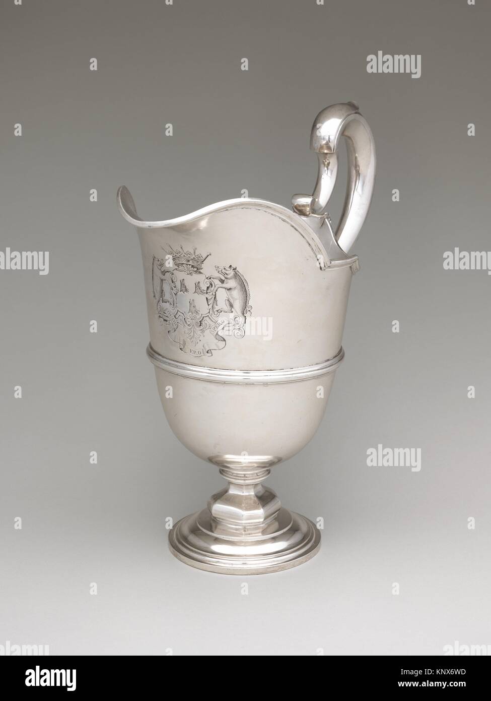 Ewer (one of a pair). Maker: Peter Archambo I (British, active 1720, died 1759); Date: 1740/41; Culture: British, London; Medium: Silver; Dimensions: Stock Photo