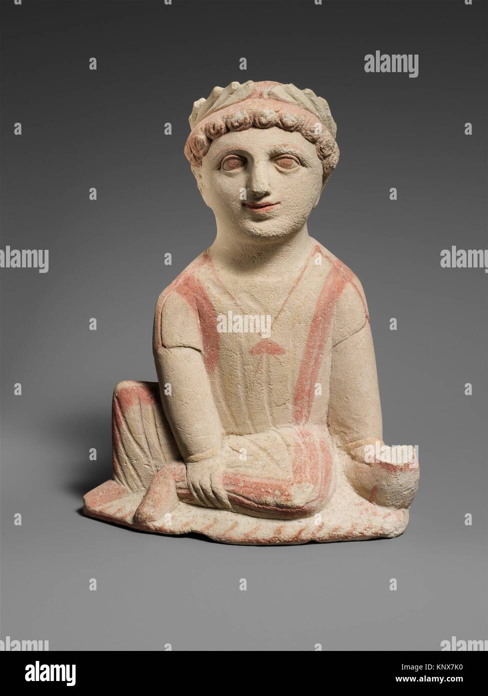 Limestone statuette of a temple boy. Period Classical; Date ca. 350