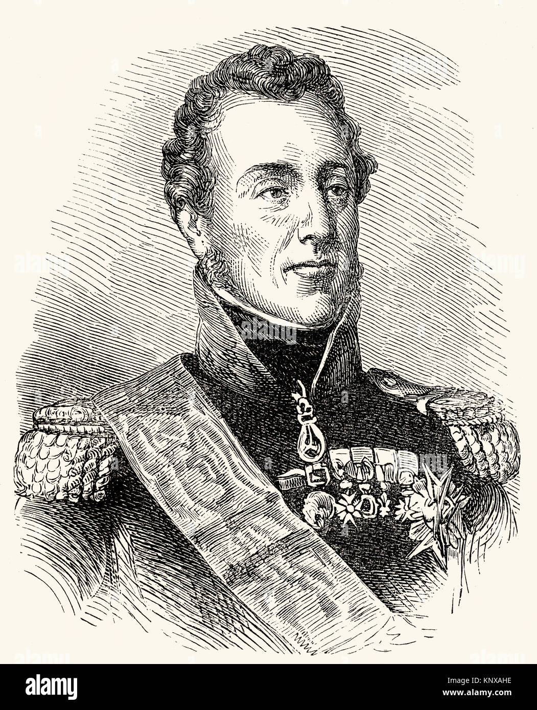 Louis Antoine of France, Duke of Angoulême, 1775 –1844, Dauphin of France Stock Photo